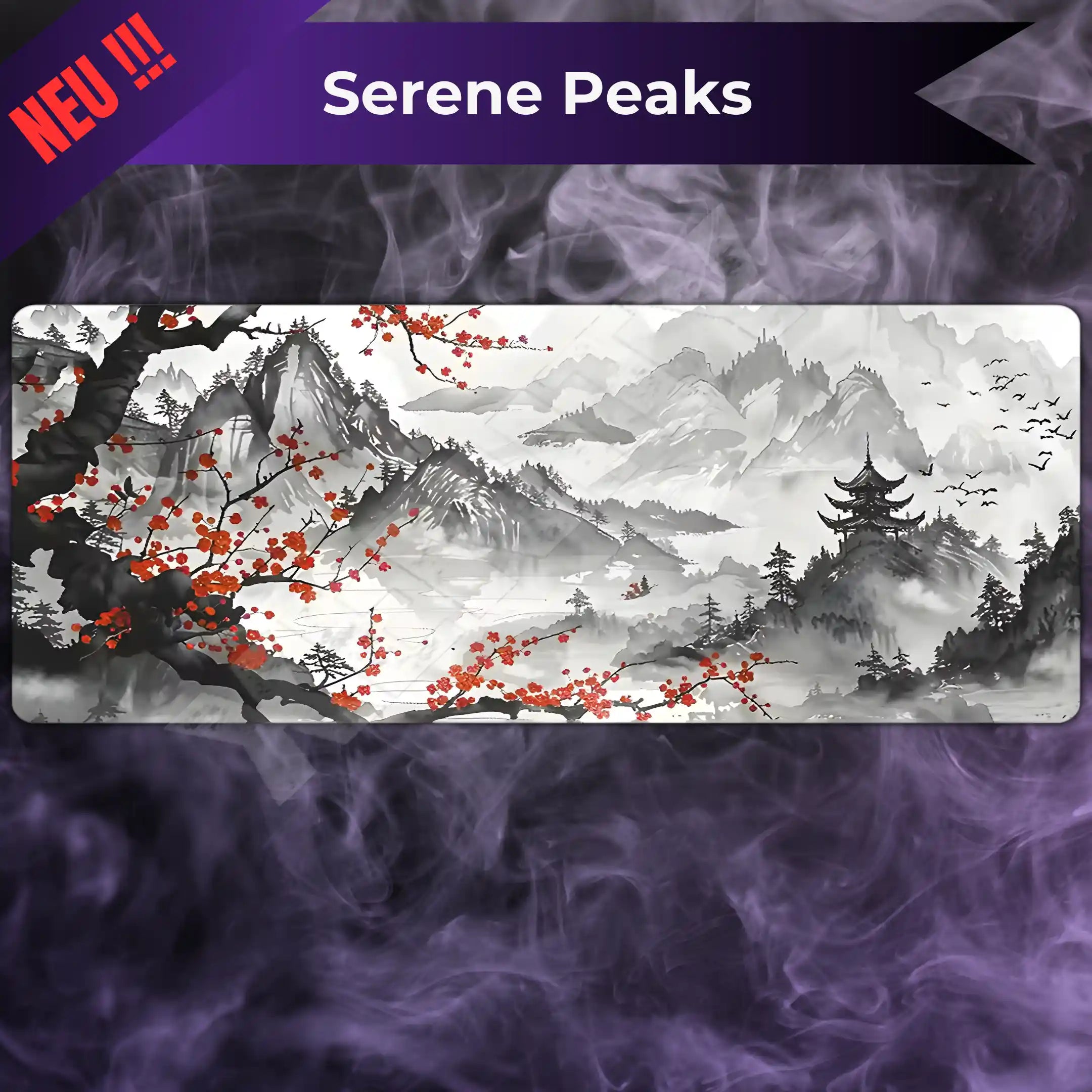 Premium Gaming Mousepad Serene Peaks
