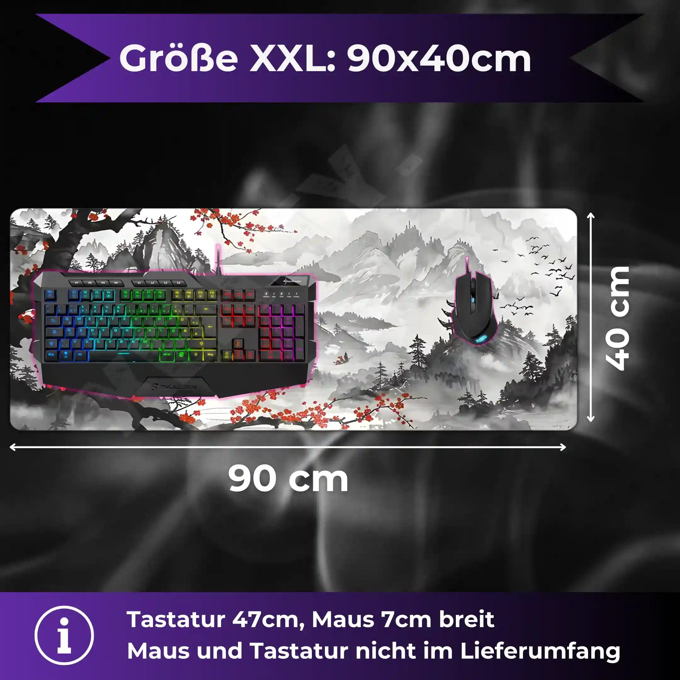 Premium Gaming Mousepad Serene Peaks