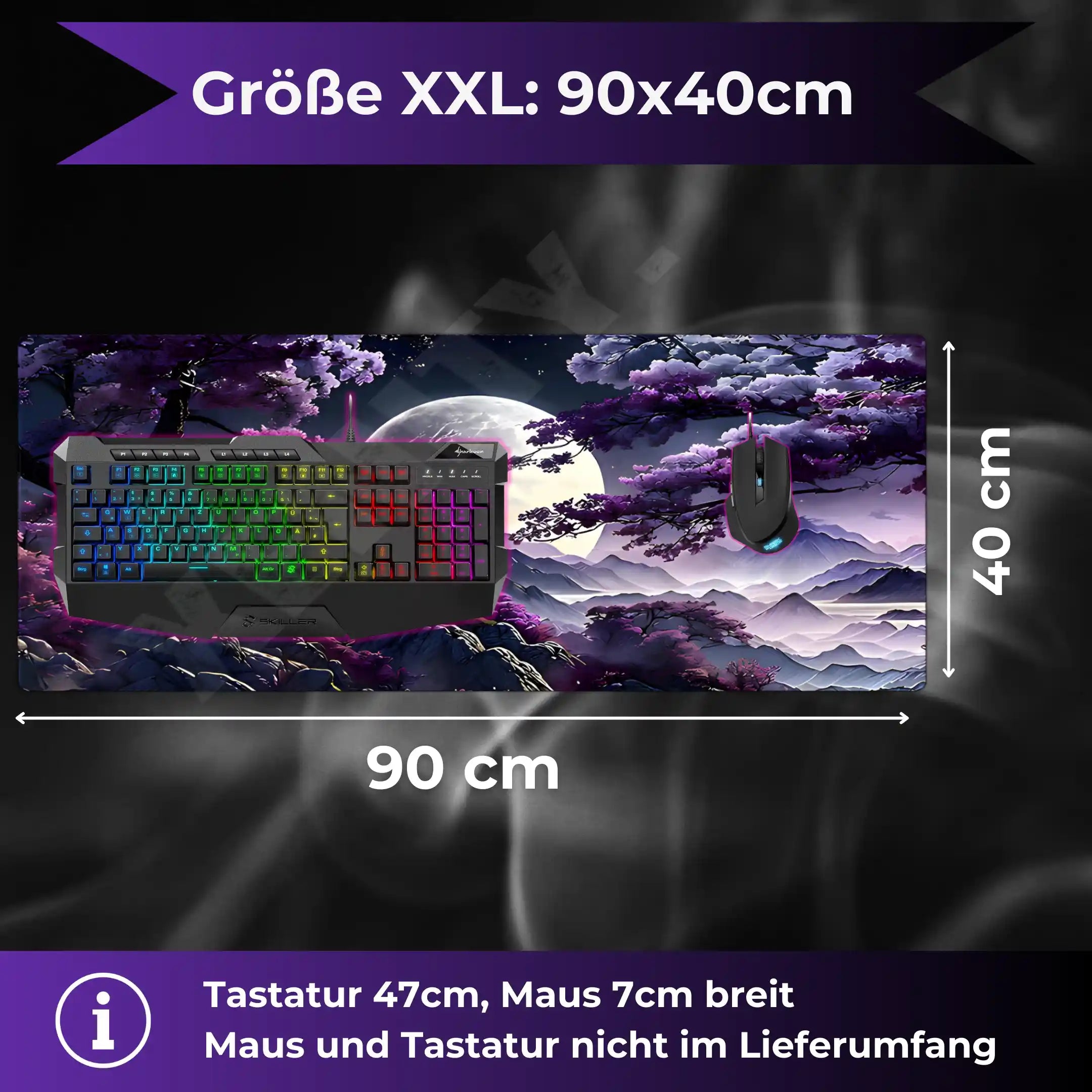 Premium Gaming Mousepad Midnight Serenity