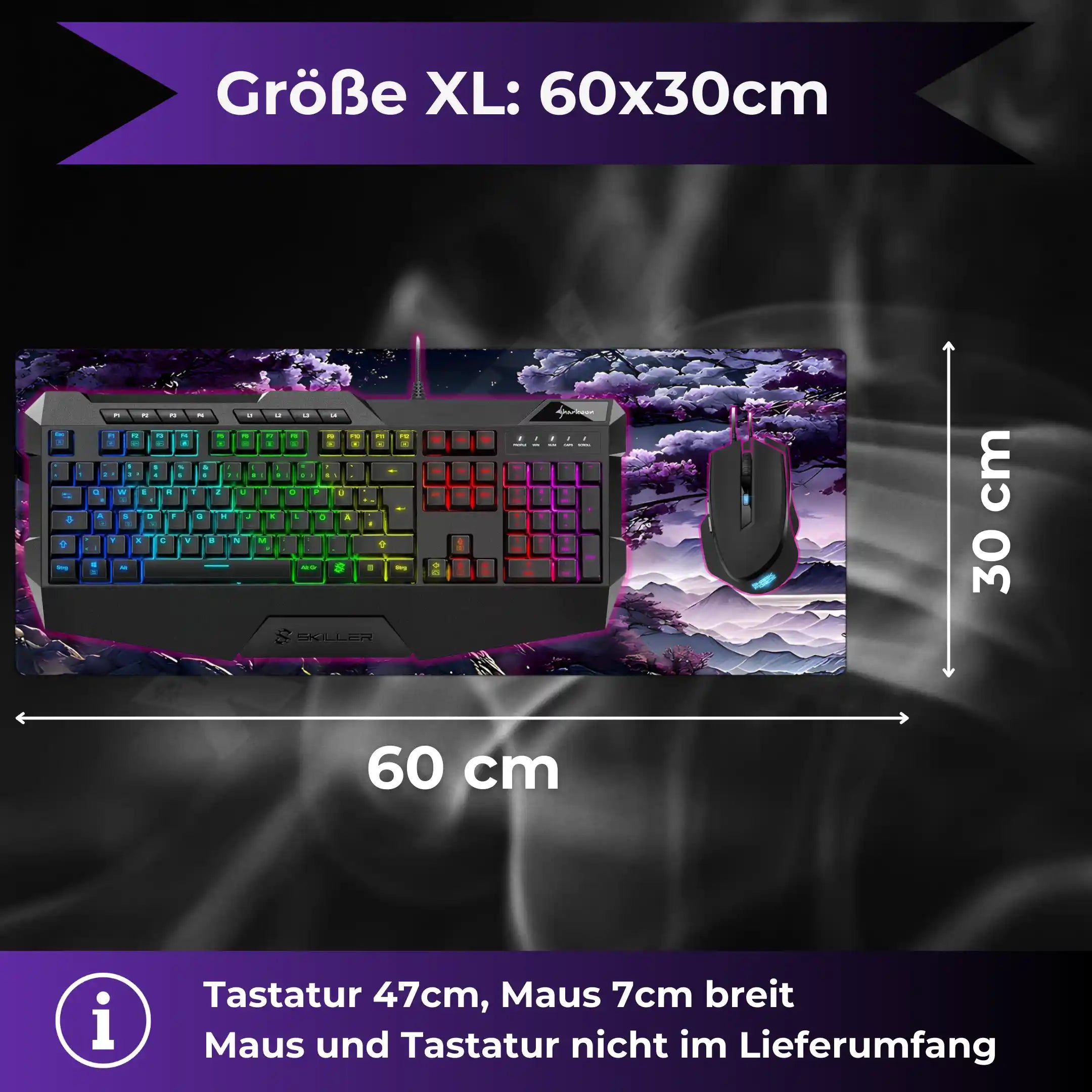 Premium Gaming Mousepad Midnight Serenity