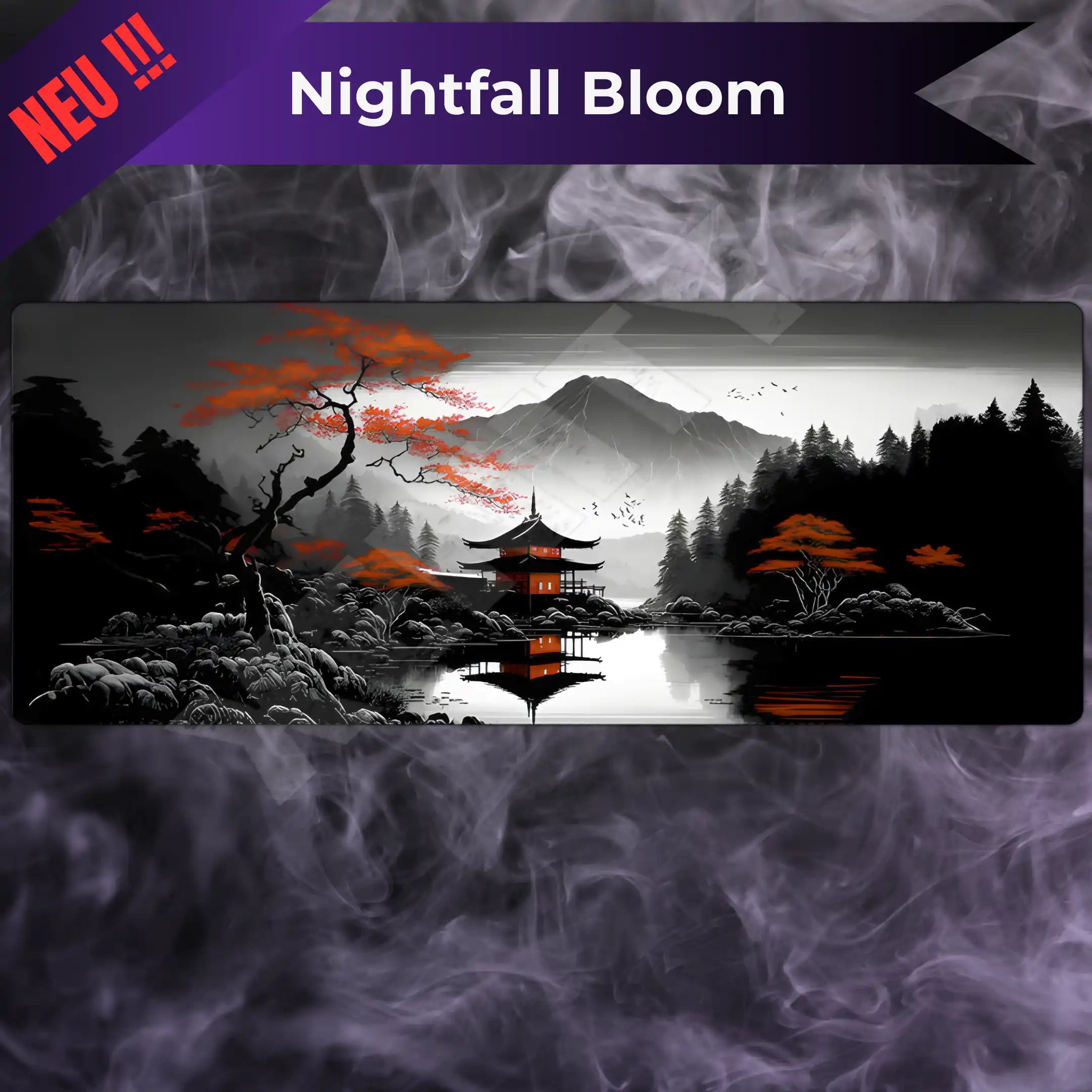 Premium Gaming Mousepad Nightfall Bloom